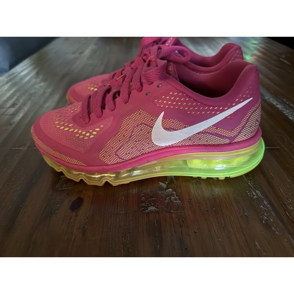 Nike Air Max 2014 Womens 6.5 Pink Volt Fuchsia Force Running 621078-687